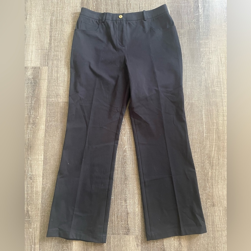 Brand New with Tags. St John Black Denim Wide Leg Jeans. Size 12 #cbk #lovestory